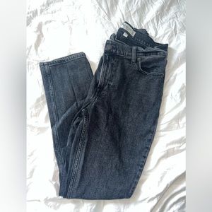 Abercrombie Curve Love Ultra High Rise 90s Slim Straight Jean Black Size 27 S